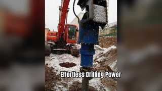 Hydrauliczny świder ziemny Tysim 500 mm do wiercenia łupków gliniastych