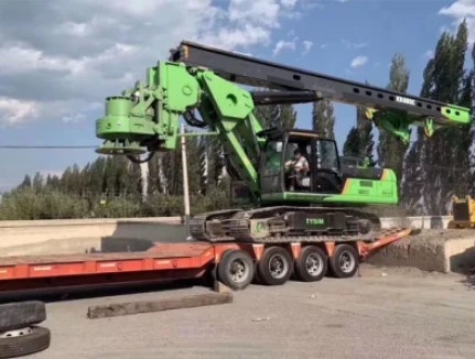 Średnia wiertnica obrotowa Rock Machine do budowy Tysim Piling Rig Kr300e 54m