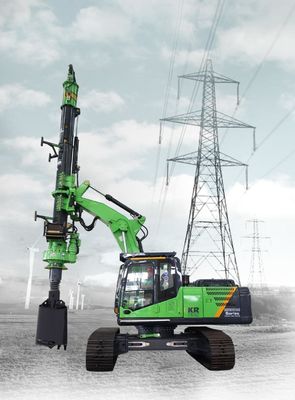 KR50D 30 obr/min Hydrauliczna mała obrotowa maszyna do palowania 20 m Max. średnica wiercenia 1200 mm