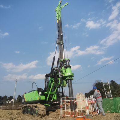 Low Headroom Piling Rig Machine with 5.6 m Clearance 125 kN.m Torque and EU Stage V Engine for Urban Foundation Drilling