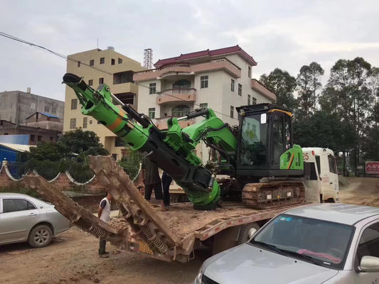 Micro Piling Rig with 40 kN.m Torque 18 m Depth and 300-800 mm Dia for Solar Farm Foundations