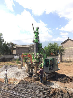 Wheel-Mounted Mobile Piling Rig with 90 kN.m Torque, 40 km/h Transport Speed, and 24 m Drilling Depth